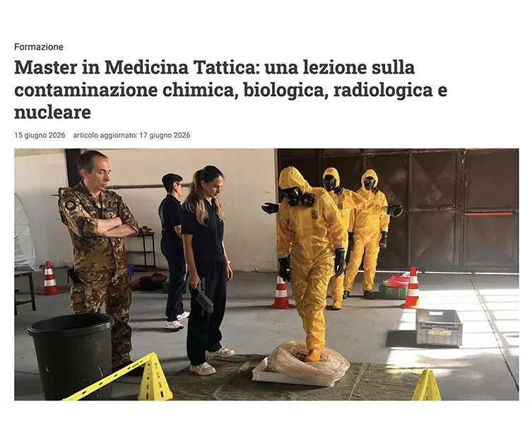 lezione contaminazione chimica master medicina tattica
